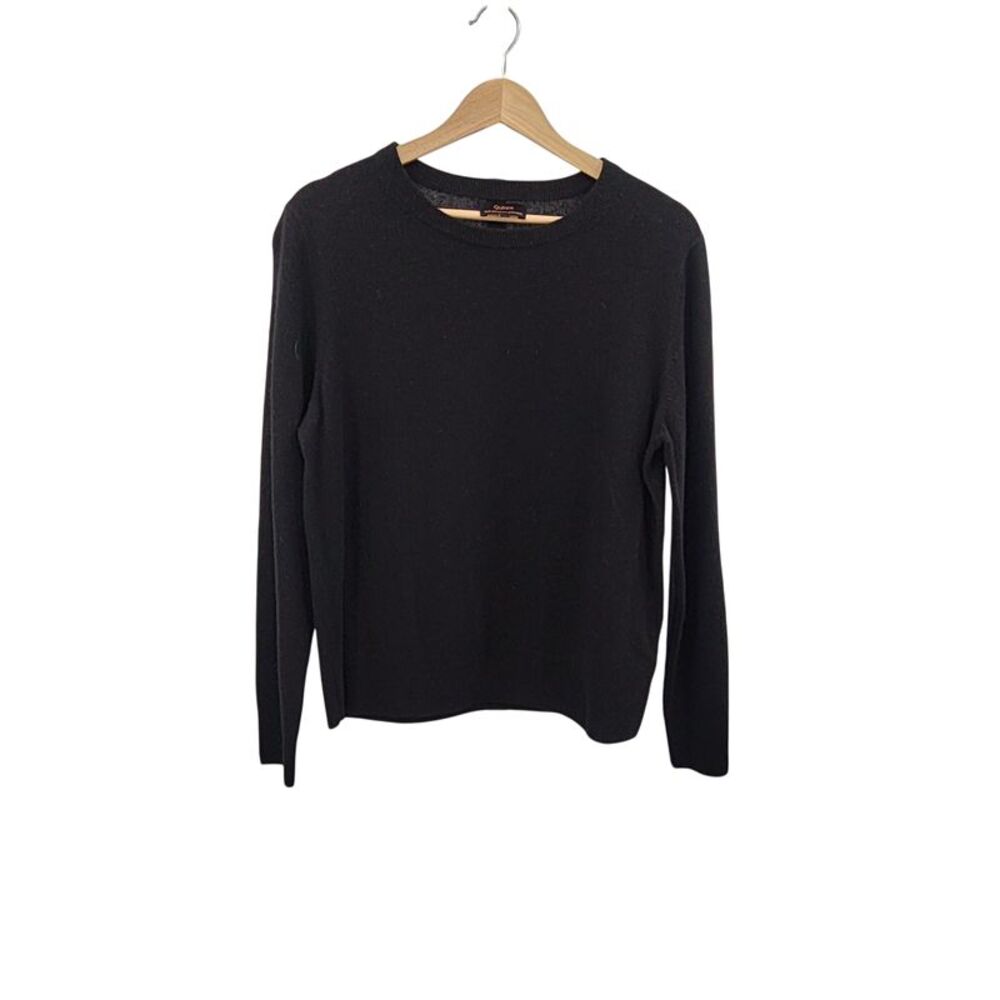 Quince Black Sleeved Top L